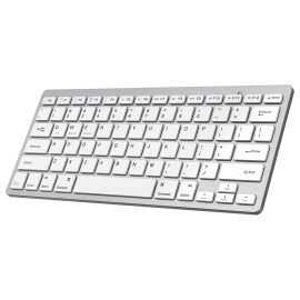 High Quality Ultra Thin Mini Wireless Keyboard Portable Silver Keyboard for Sale