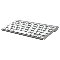 High Quality Ultra Thin Mini Wireless Keyboard Portable Silver Keyboard for Sale