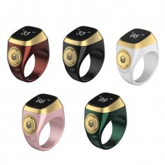 Zikr Ring Plastic Counter Muslim Smart Ring With Tasbih Online Azan Clock Sunrise Alarm Clock Function