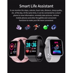 D20 Smart Watch Y68 Plus Heart Rate Smart Wristband Sports Watches Smart Band Waterproof Smartwatch for Android iOS Dropshipping